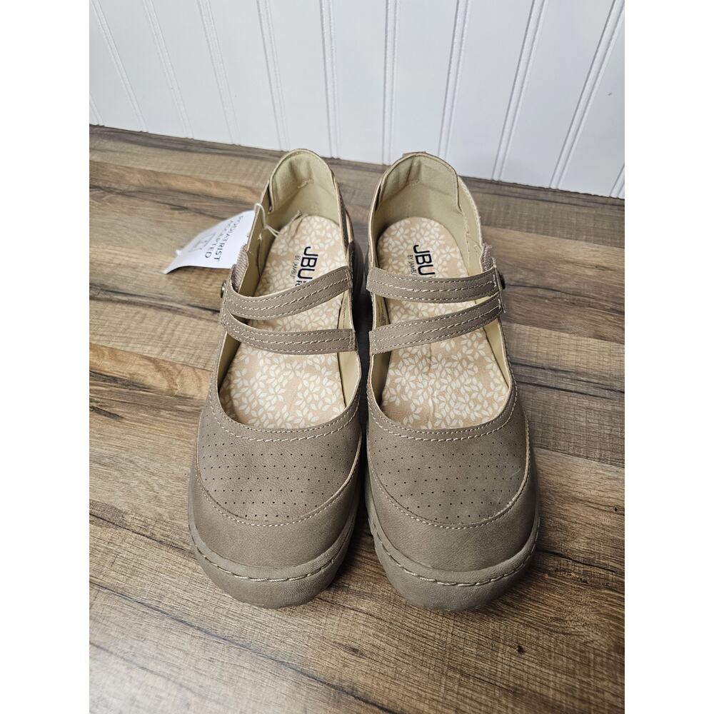 Jambu Suede Mary Jane’s Fawn Women’s Shoes 8.5 New Comfort Casual Memory Foam